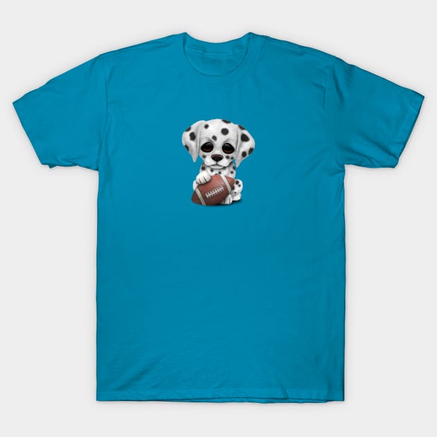 Dalmatian Puppy Dog Playing With Football T-Shirt by jeffbartels